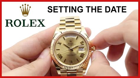 how to change date on my rolex|how to adjust Rolex time.